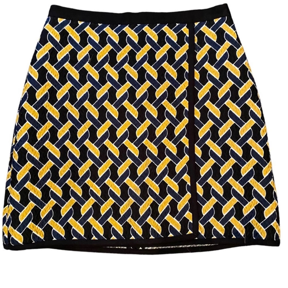 MISS WU EUC WOMENS Quilted  Mini Skirt SUMMER FALL WINTER CASUAL BLACK SIZE 6
